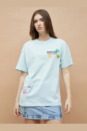 Lifestyle Women Graphic Printed Round Neck Cotton T-shirt
