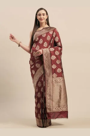HRITIKA Ethnic Motifs Woven Design Zari Saree