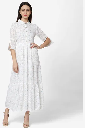 HRITIKA Women Ethnic Motifs Printed Sequinned Anarkali Kurta