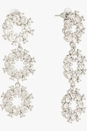 Kazo Silver-Plated Contemporary Drop Earrings