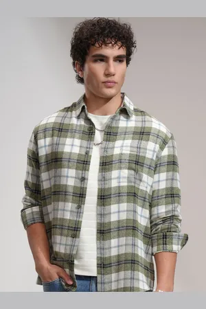 Highlander Men Opaque Checked Casual Shirt