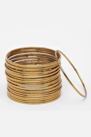 Anouk Set Of 12 Gold-Plated Bangles