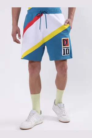 ICONIC Men Colourblocked Regular Fit Pure Cotton Short
