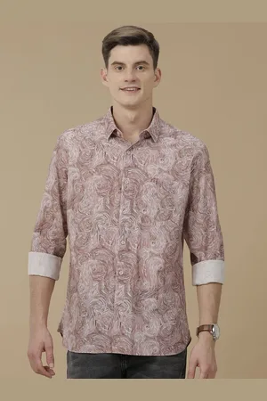 Linen Club Men Contemporary Slim Fit Opaque Printed Casual Shirt