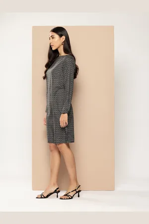 Chemistry Geometric Printed Sheath Dress