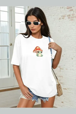 Corsica Women Graphic Printed Round Neck Relaxed Fit T-shirt