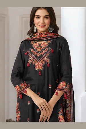 Ishin Women Floral Printed Regular Kurta with Trousers & With Dupatta