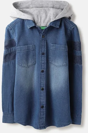 Benetton Boys Faded Opaque Casual Shirt