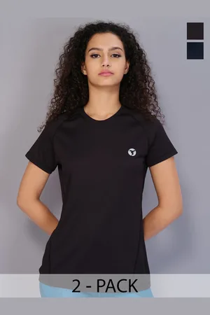 TECHNOSPORT Pack Of 2 Round Neck Sports T-shirt