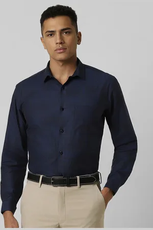 V Dot Men Slim Fit Opaque Printed Party Shirt