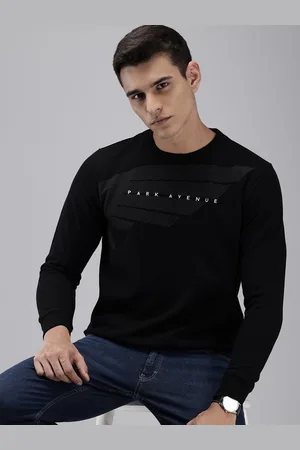 Park Avenue Slim Fit Graphic Printed Pullover Sweatshirt