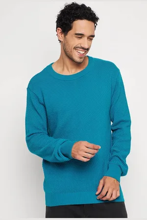 Club York Chevron Self Design Cotton Pullover