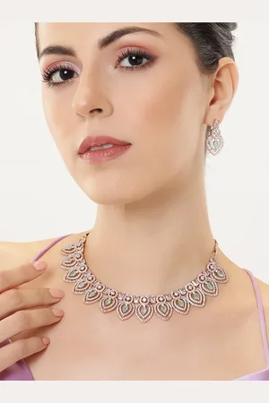 ESTELE Rose Gold-Plated CZ Jewellery Set