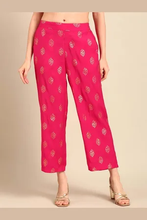 De Moza Women Ethnic Motifs Printed parallel Trousers