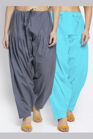 GRACIT Women Pack Of 2 Solid Pure Cotton Salwar