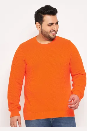 Club York Plus Size Round Neck Long Sleeve Cotton Pullover Sweater