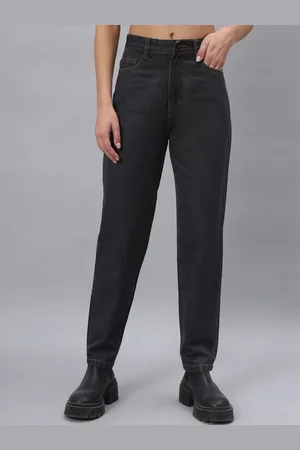 Mast & Harbour Women Boyfriend Fit High-Rise Low Distress Stretchable Jeans