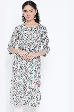 Banjara Floral Woven Design Gotta Patti Straight Kurta