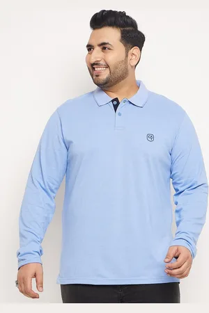 Club York Plus Size Polo Collar Cotton T-shirt