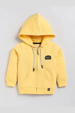Ginie Girls Front-Open Cotton Hooded Sweatshirt