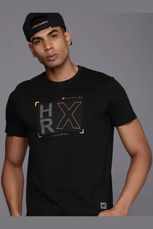 HRX Men Brand Logo Printed T-shirt