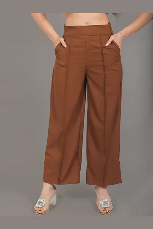 Blue Bird Women High-Rise Trousers