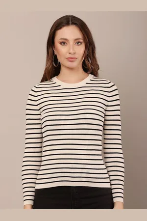 NoBarr Women Striped Pullover Sweater
