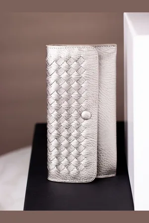 Inc 5 Women Textured Two Fold Wallet With Push Lock