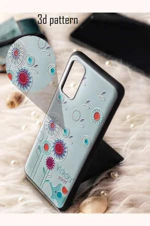 DOOBNOOB Turquoise-Blue & White Elephant Dandelion Printed Samusng Galaxy S20 Back Case