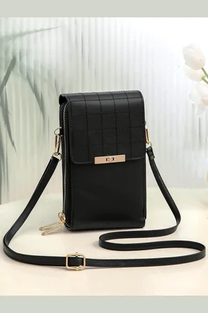 Diva Dale Quilted Structured Sling Bag