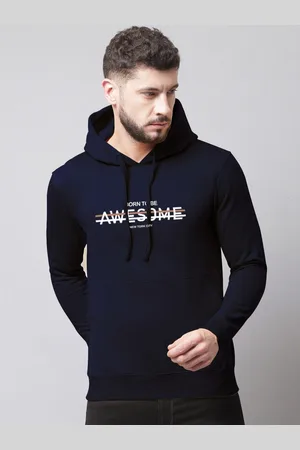 Friskers Men Printed Hooded Sweatshirt