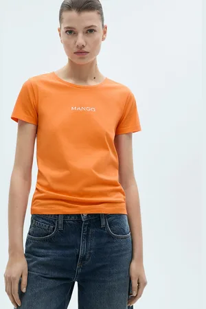 MANGO Women Pure Cotton T-shirt