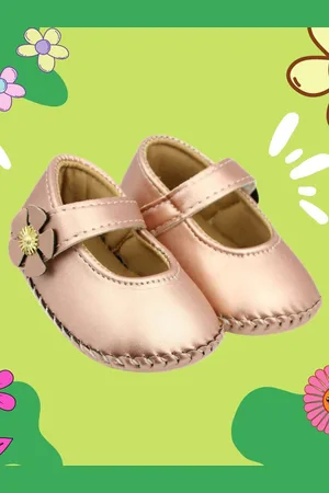 Neska Moda Girls Floral Design Booties