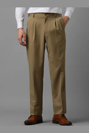 Louis Philippe Men Pleated Formal Trouser