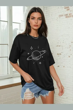 Corsica Women Graphic Printed Round Neck Relaxed Fit T-shirt
