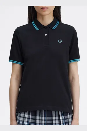 Fred Perry Women Polo Collar Short Sleeves T-shirt