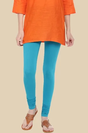 De Moza Women Cotton Churidar-Length Leggings
