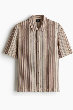 H&M Regular Fit Crochet-Look Shirt