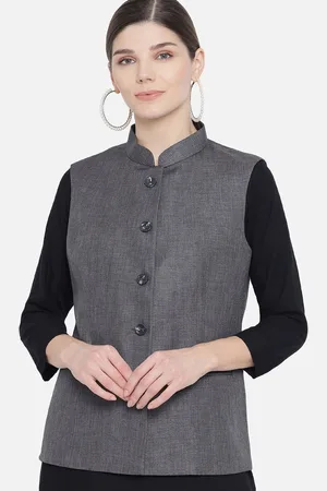 Kalini Women Woven Nehru Jacket