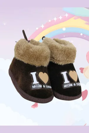 Neska Moda Kids Printed Colourblocked Booties