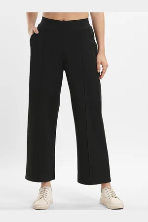 Bombay High Women Relaxed Straight Leg Straight Fit High-Rise Pleated Trousers