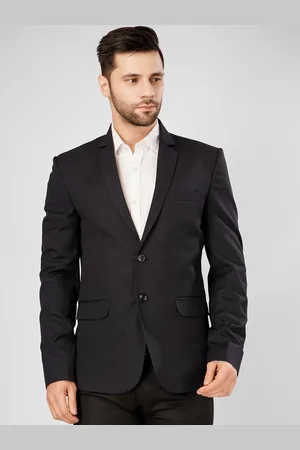Wintage Notched Lapel Collar Single-Breasted Formal Blazer
