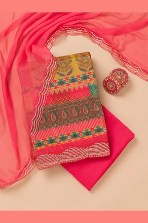 Koskii Paisley Printed Unstitched Dress Material