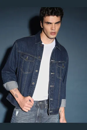 Lee Shirt Collar Washed Cotton Denim Jacket