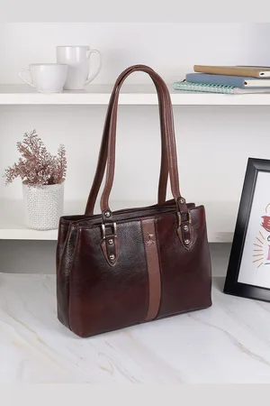All Things Mochi Women Textured Structured Leather Shoulder Bag