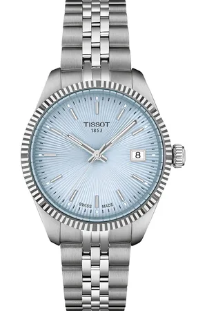 Tissot Women Dial & Stainless Steel Bracelet Style Straps Analogue Watch T1562101135100