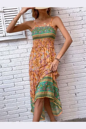 DressBerry Floral Print A-Line Maxi Dress