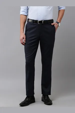 Park Avenue Men Checked Formal Trousers