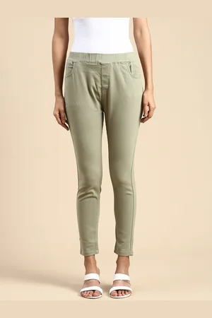 De Moza Women Skinny Fit Cotton Jeggings