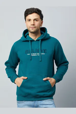 Club York Typography Printed Hooded Fleece Sweatshirt